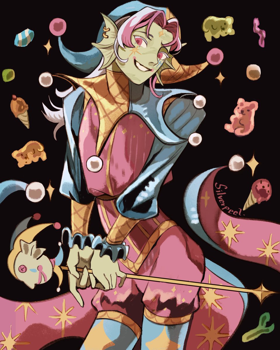 silverpeel's tweet image. some attack! 🍦🦉
for aNiVia_art and divinedionysus #artfight2025