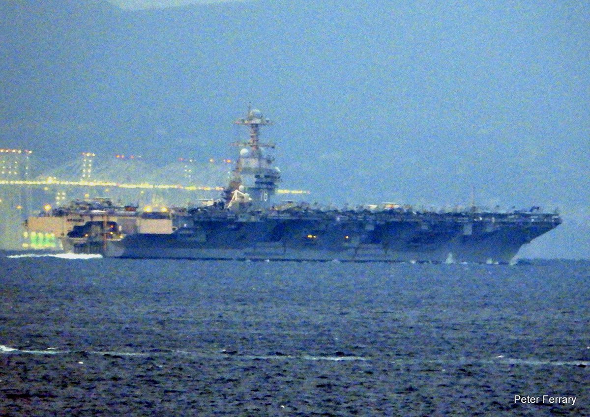 Strait of Gibraltar 2024
USS Gerald R. Ford CVN 78   🇺🇸
Strait of Gibraltar westbound Jan 5 2024