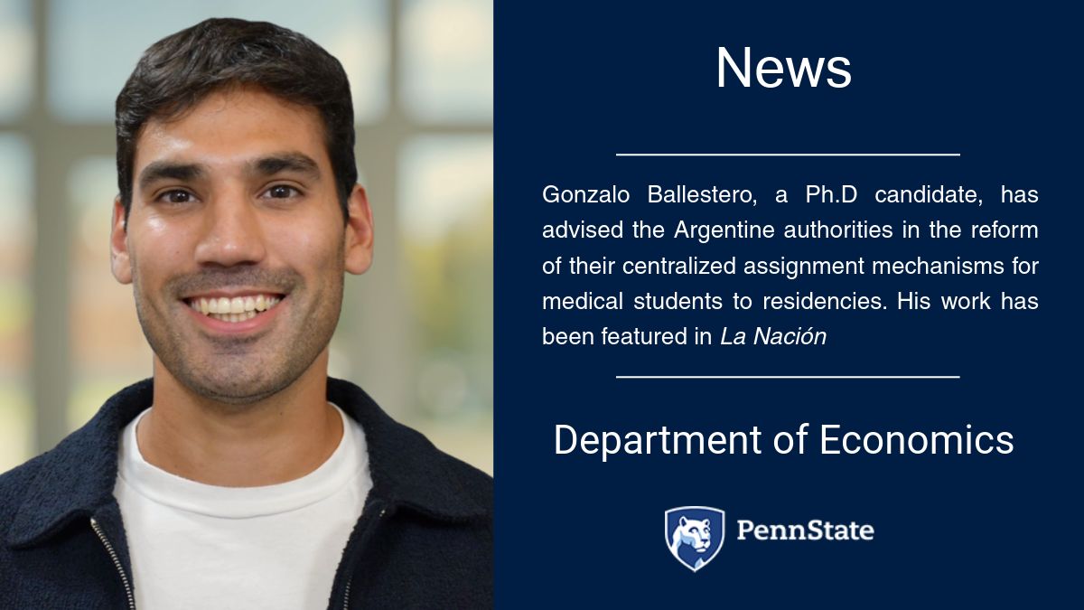 ballesterogh's tweet image. Read more at: econ.la.psu.edu/news/ @PennStateEcon