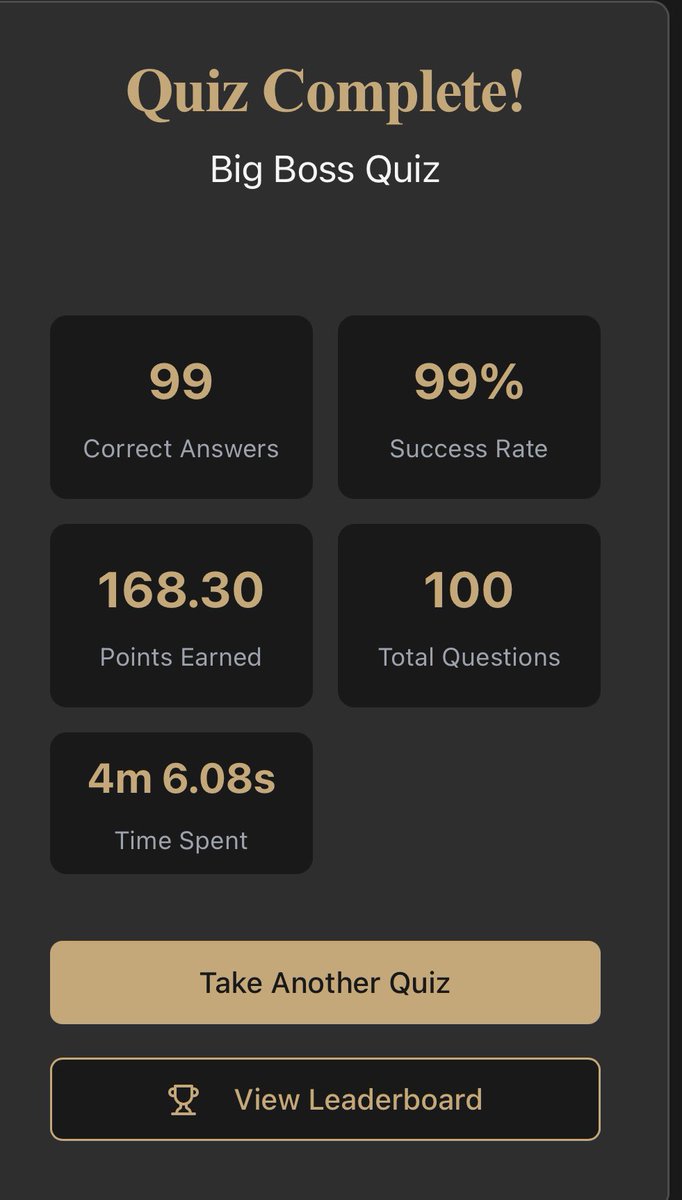 This is who you’re competing against!!

The REAL Big Boss!!!

Can you beat my score?

Head to the GAS discord to access the quiz!!

S/o <a href="/0xDarkon/">Dark★n</a> for creating this!!