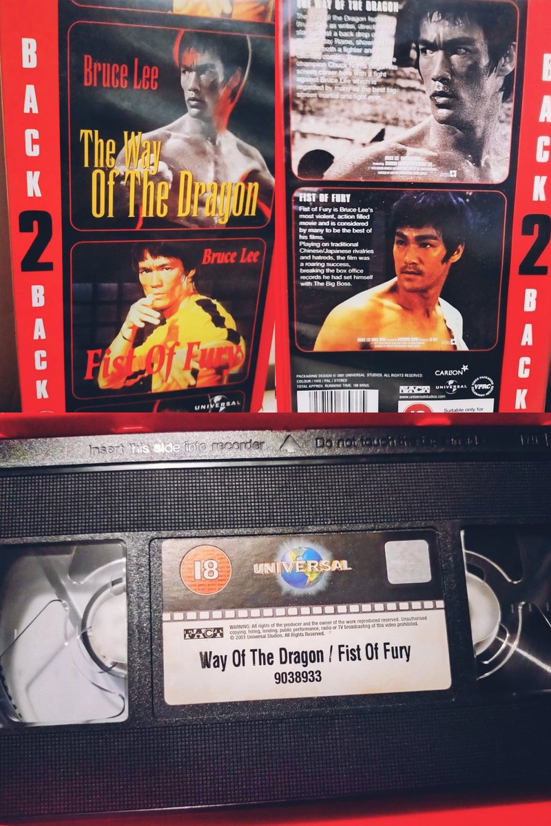Retro_V_Junkie's tweet image. Just Turfed out this Back to Back VHS I had as a Kid growing up with Bruce Lee. Notice how I'd have to Rewind the fucker back to rewatch. I'll have to go through and get out the others๐๐ป๐๐๐