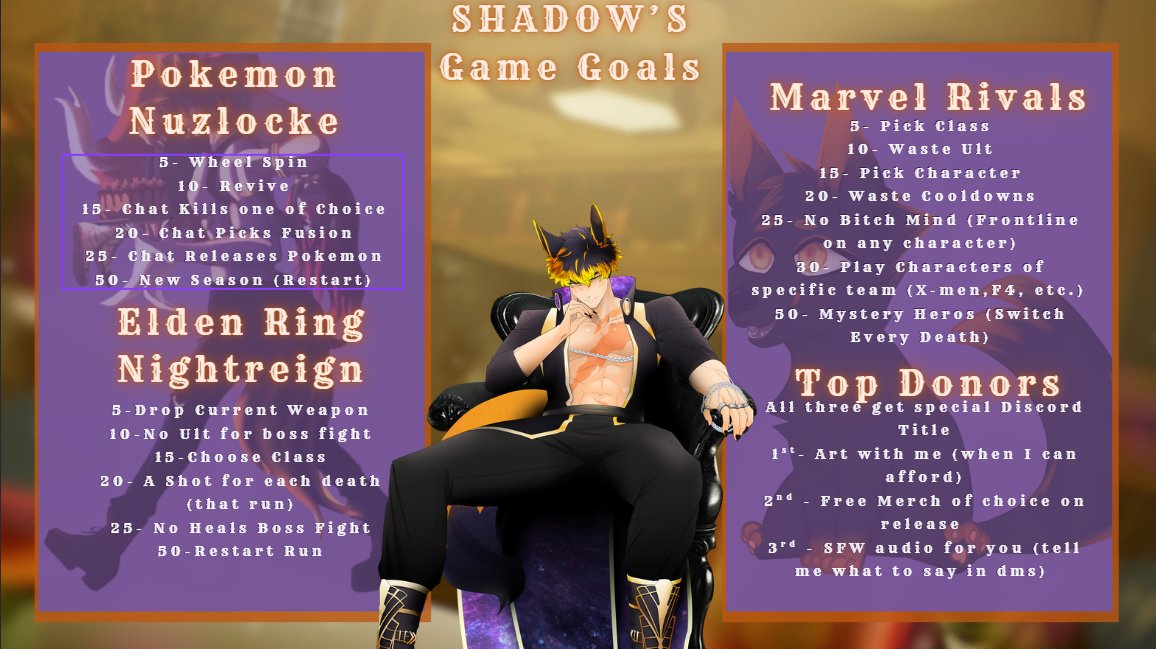 ShadowWolfVT's tweet image. It is time on August 20th is the bday subathon with some added new things to make it more fun and interactive for you all. So save the date!~