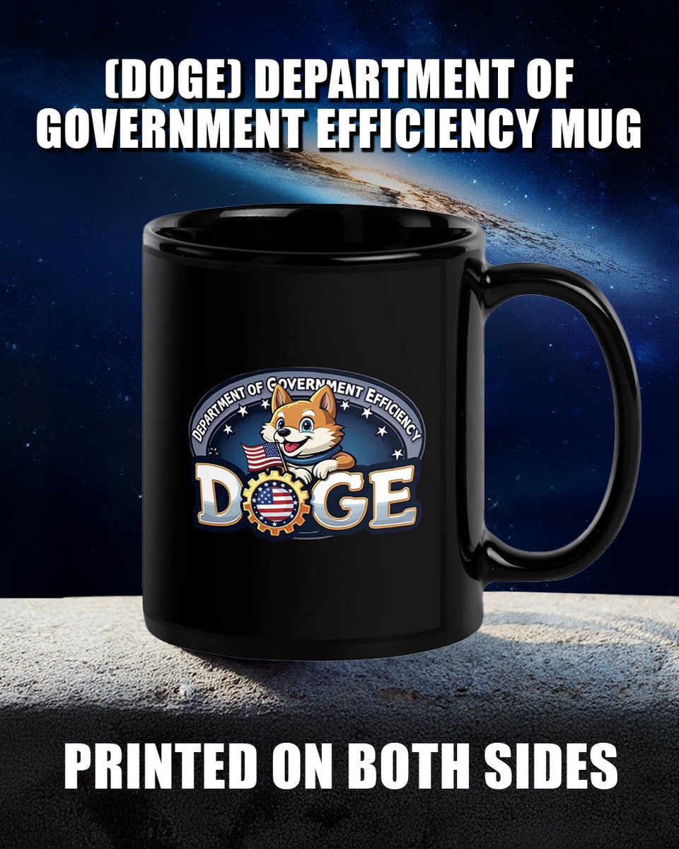 DefiantLs's tweet image. (DOGE) Department of Government Efficiency Mug
Buy the whole collection for you and your friends here: store.resistthemainstream.com/TheDOGECollect…