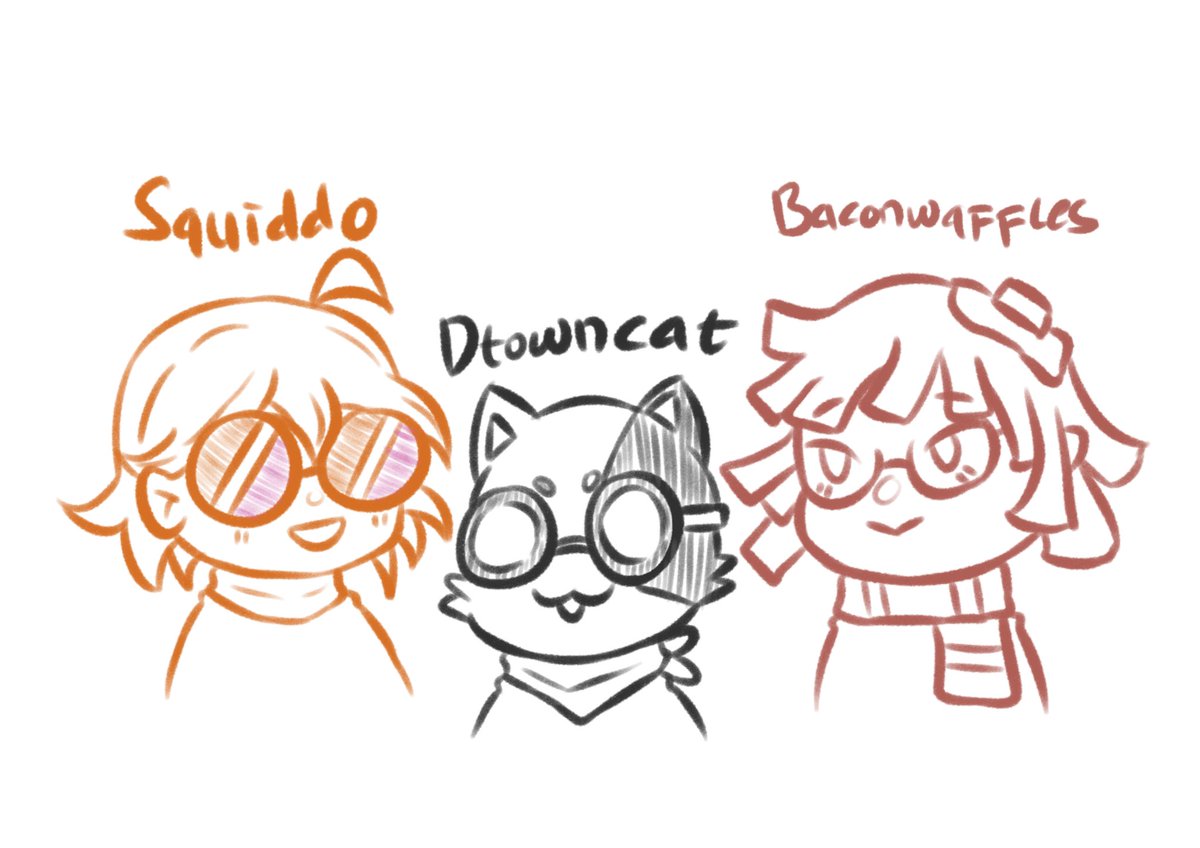 This will be my favorite lovely team that ill try to watch all the time. Comfy team ngl

#baconwafflesfanart  #dtowncatfanart #squiddofanart