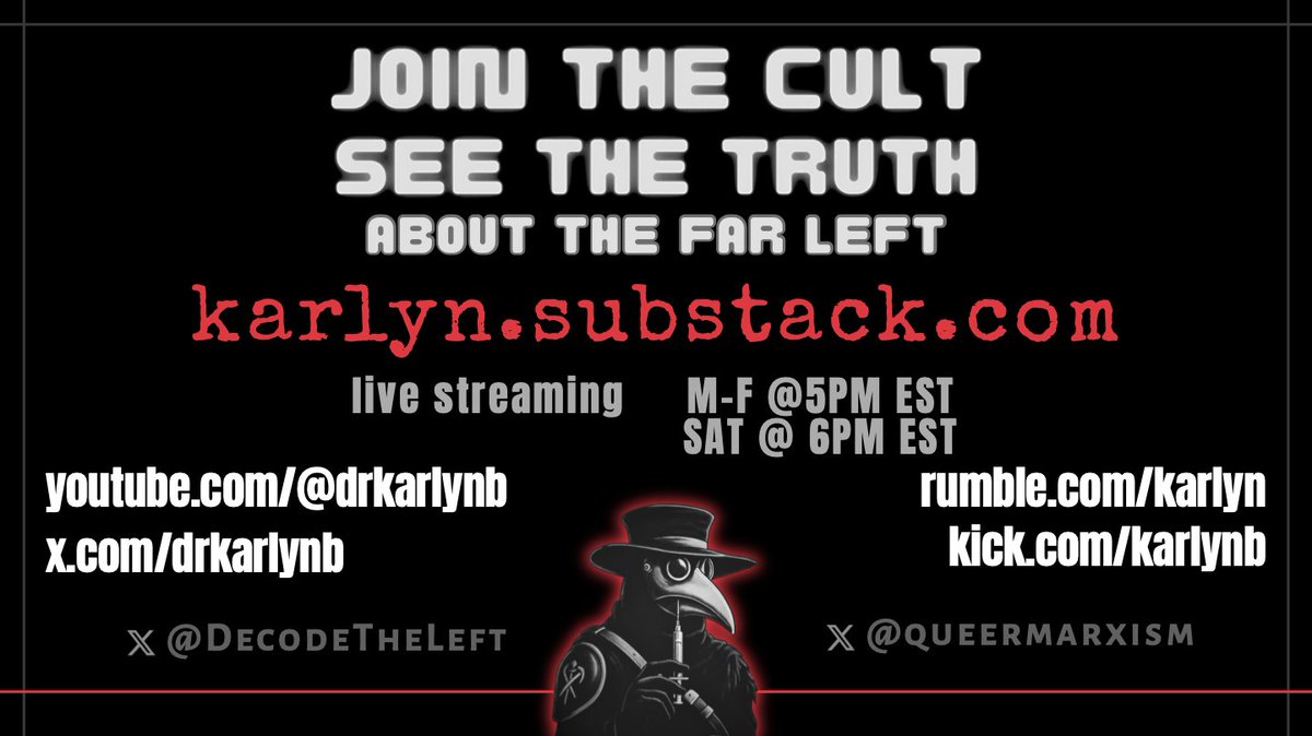 MarxistClips's tweet image. Check out a livestream or utilize Substack to decode the left.
Influencers have shown us they're unwilling to do what's necessary to understand far left activism today. Their interests lie with fitting a narrative. Wake up to reality.