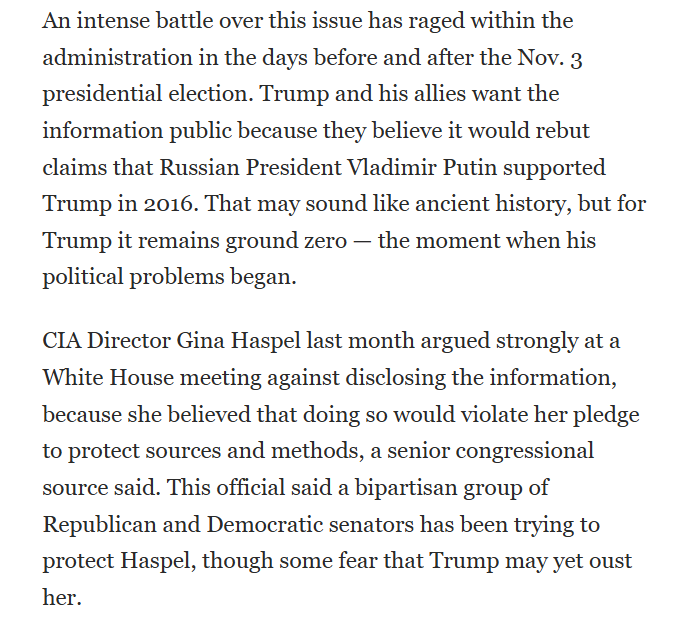 emilyakopp's tweet image. WaPo columnist David Ignatius praised Deep Staters like Gina Haspel for concealing the documents just released by DNI Tulsi Gabbard. Why would a journalist cheer for information to remain secret? We now know that he was also protecting his paper's 2018 Pulitzer Prize, which was…