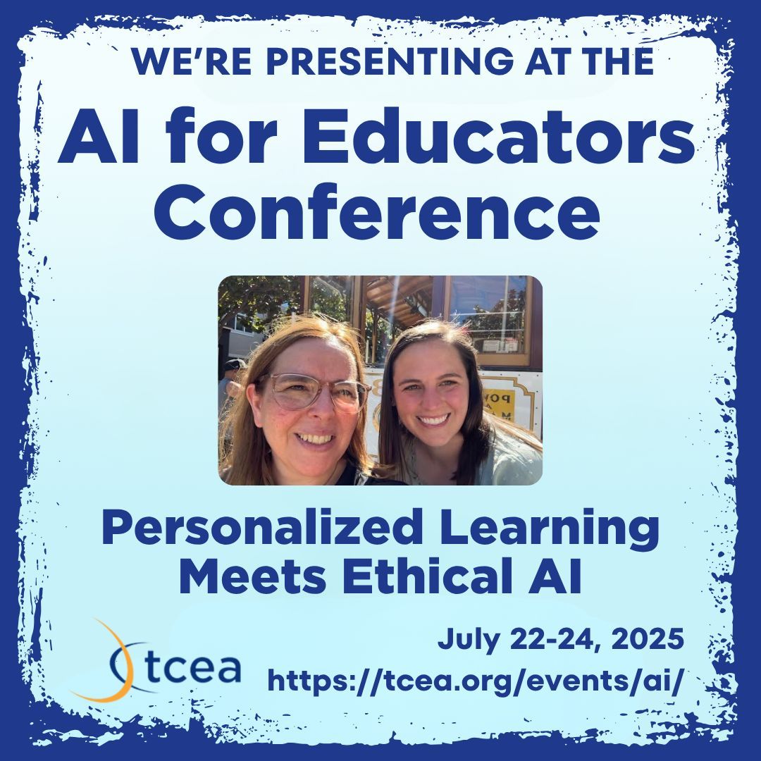 Stephanie Howell (@mrshowell24) on Twitter photo 🎉 We’re presenting at the AI for Educators Conference – July 22–24! <a href="/gret/">Greta Sandler</a> <a href="/TCEA/">TCEA</a>
🧠 Explore how an AI-powered This or That choice board supports personalized learning, ethical reflection, and student voice.
Join us! 👉 tcea.org/events/ai/ 🎉 We’re presenting at the AI for Educators Conference – July 22–24! <a href="/gret/">Greta Sandler</a> <a href="/TCEA/">TCEA</a>
🧠 Explore how an AI-powered This or That choice board supports personalized learning, ethical reflection, and student voice.
Join us! 👉 tcea.org/events/ai/