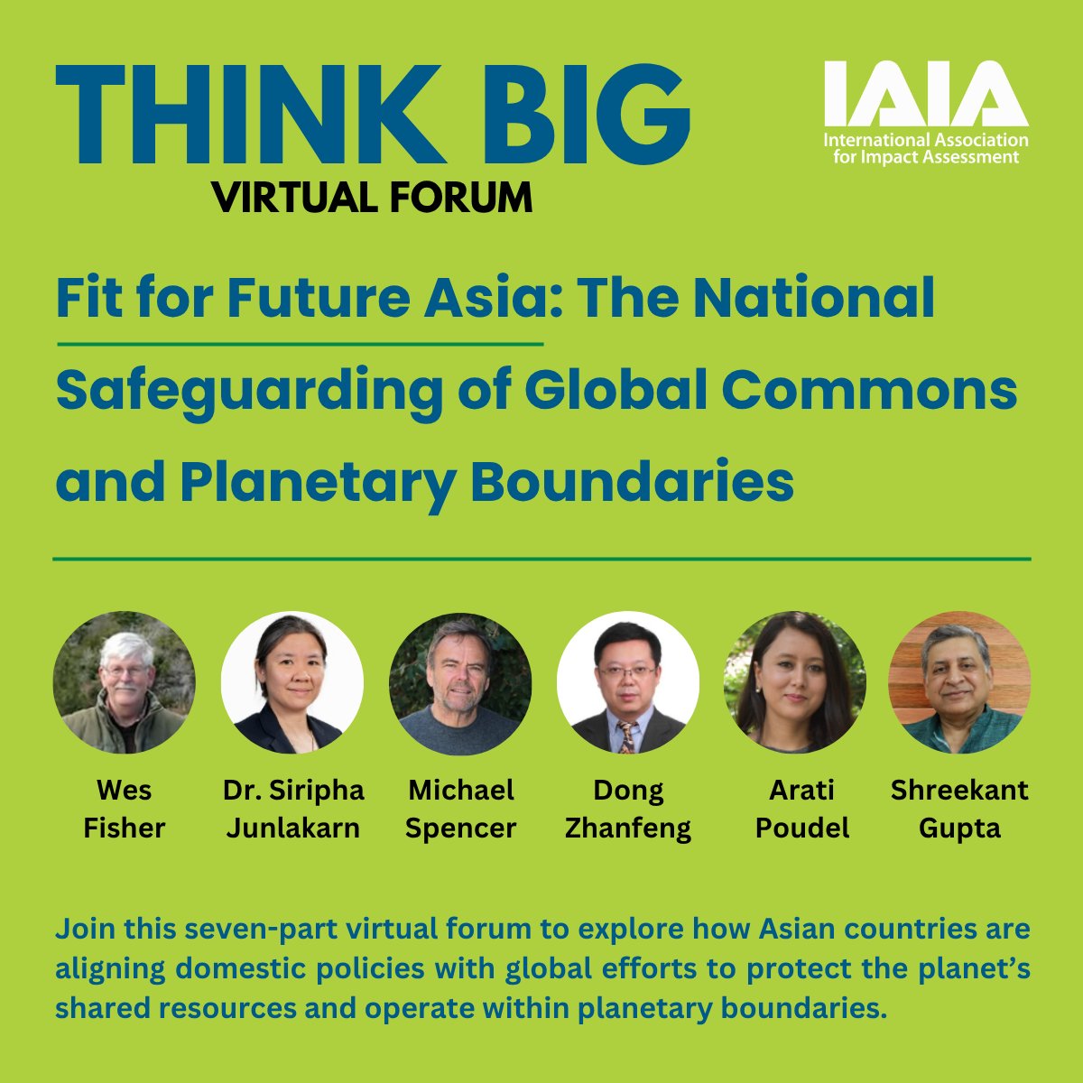 🌿 Six presentations. Dozens of solutions.

The Think Big Virtual Forum gives you free access to leading practices in sustainable development from across Asia.

Don’t miss the Q+A on 29 July!
🔗 training.iaia.org/think-big-virt…