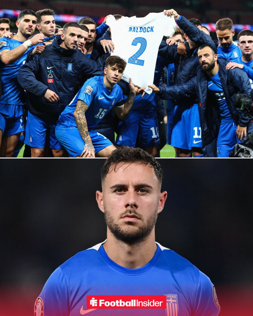 🇬🇷 After promotion to Nations League A, the Greece squad shared their bonus with George Baldock’s family -  9 months after his tragic death.

❤️ The beautiful game.