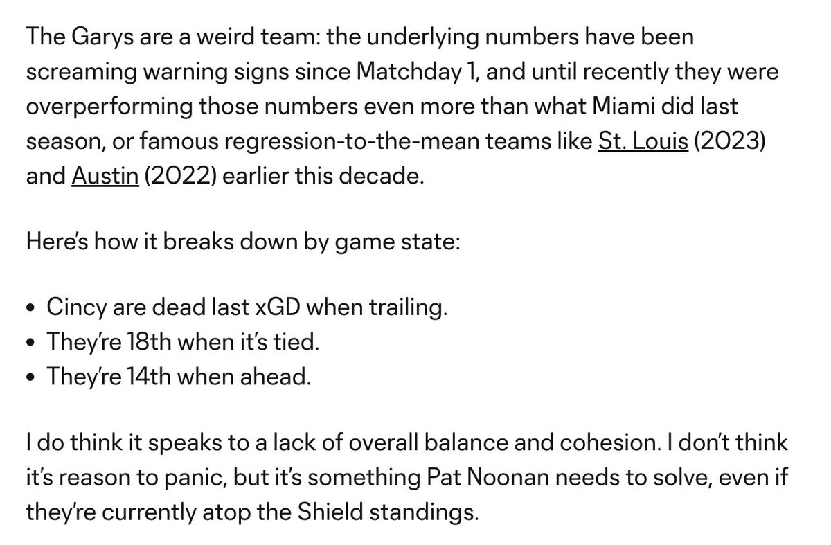 MattDoyle76's tweet image. Philadelphia's flaw, what's keeping Orlando out of the top tier & more from Matchday 26
Including a Cincy side getting a major contribution from Luca Orellano, but still in search of cohesion & balance.
mlssoccer.com/news/philadelp…