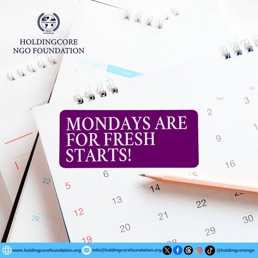 Holdingcorengo's tweet image. Every week offers a chance to reset, refocus, and re-energize. Go make yours amazing!

#Monday #MondayReset #HoldingcoreEMPFoundation #NewOpportunities #PositiveMindset #StartStrong