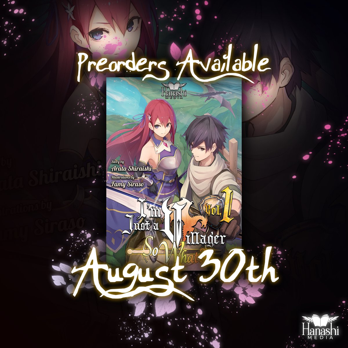 HanashiMedia's tweet image. 🔥 I’m Just a Villager, So What? — Vol. 1
Release: August 30
Betrayed. Gutted. Left to rot.
Ryuto Maclaine isn’t the hero.
He’s the glitch—here to erase everything.
No prophecy. No mercy.
Break the system. Save the Hero. Burn the world.
⚠️ No plot armor. No second chances.
One…