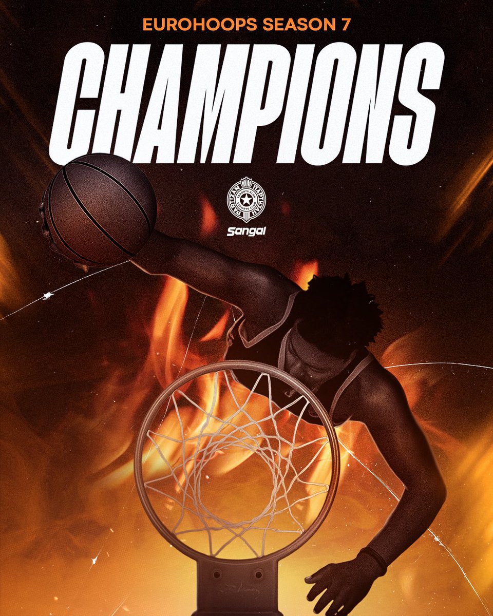 W FACTORY, STILL WE RISE!

PARTIZAN SANGAL ARE YOUR EUROHOOPS SEASON 7 CHAMPIONS 👑