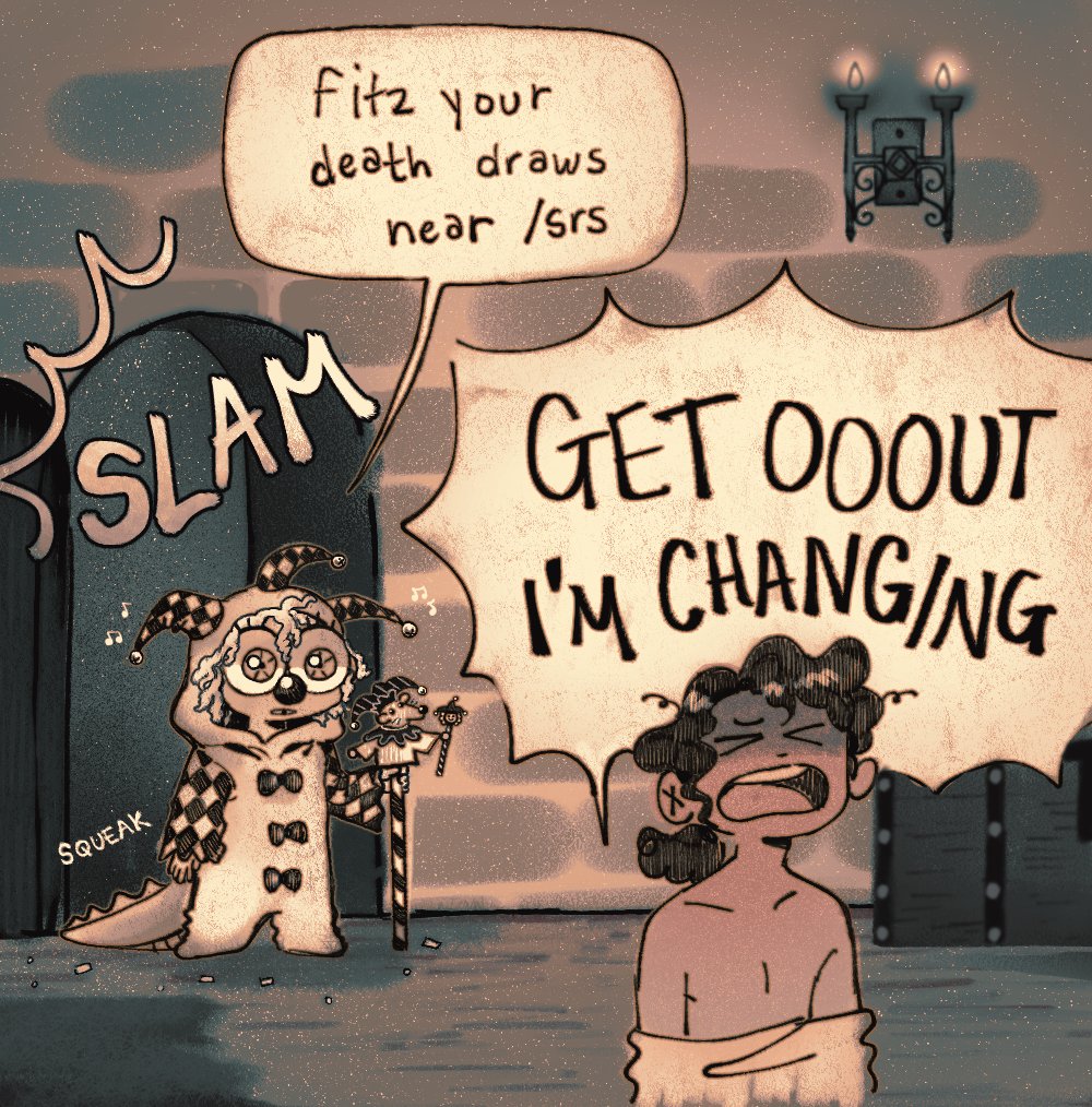 belovedsquared's tweet image. #rote imagine having your own personal hater who's been assigned to you by fate and he is a tiny little clown who won't stop following you around and yammering about your imminent demise and worst of all you love him dearly