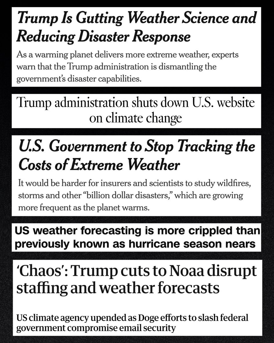 RepTedLieu's tweet image. The answer to extreme weather is not Trump's extreme policies.
We need to seriously tackle climate change. Not eliminate FEMA. Not fire scientists. Not slash weather forecasting.