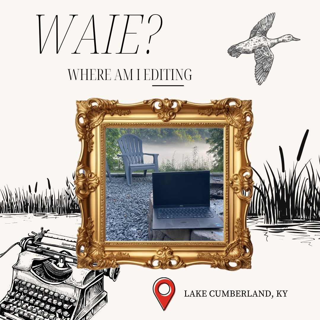 Working my way through my first (official) round of draft edits at the lake! 🛶 

Grathasmere is going through some exciting changes!

#romantasy #debutauthor #writingcommunity