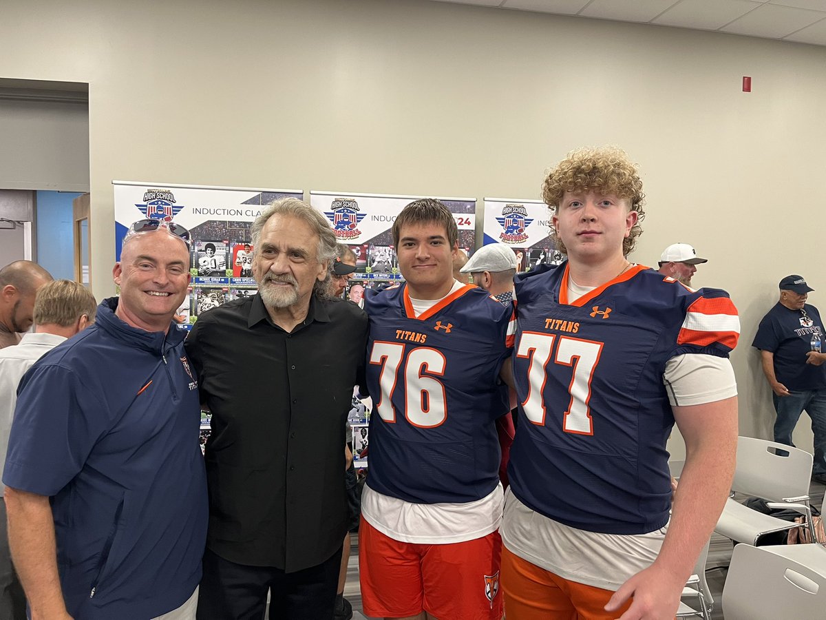 Proud to represent the Varsity Titans Football program at the announcement of the National High School Football Hall of Fame being located in Brook Park
