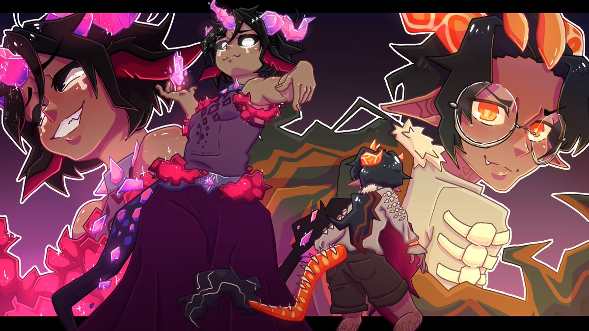 These designs were just so cool I couldn't help but draw both! oc: <a href="/crabstronaut/">crabstronaut // get mob psychoed</a>