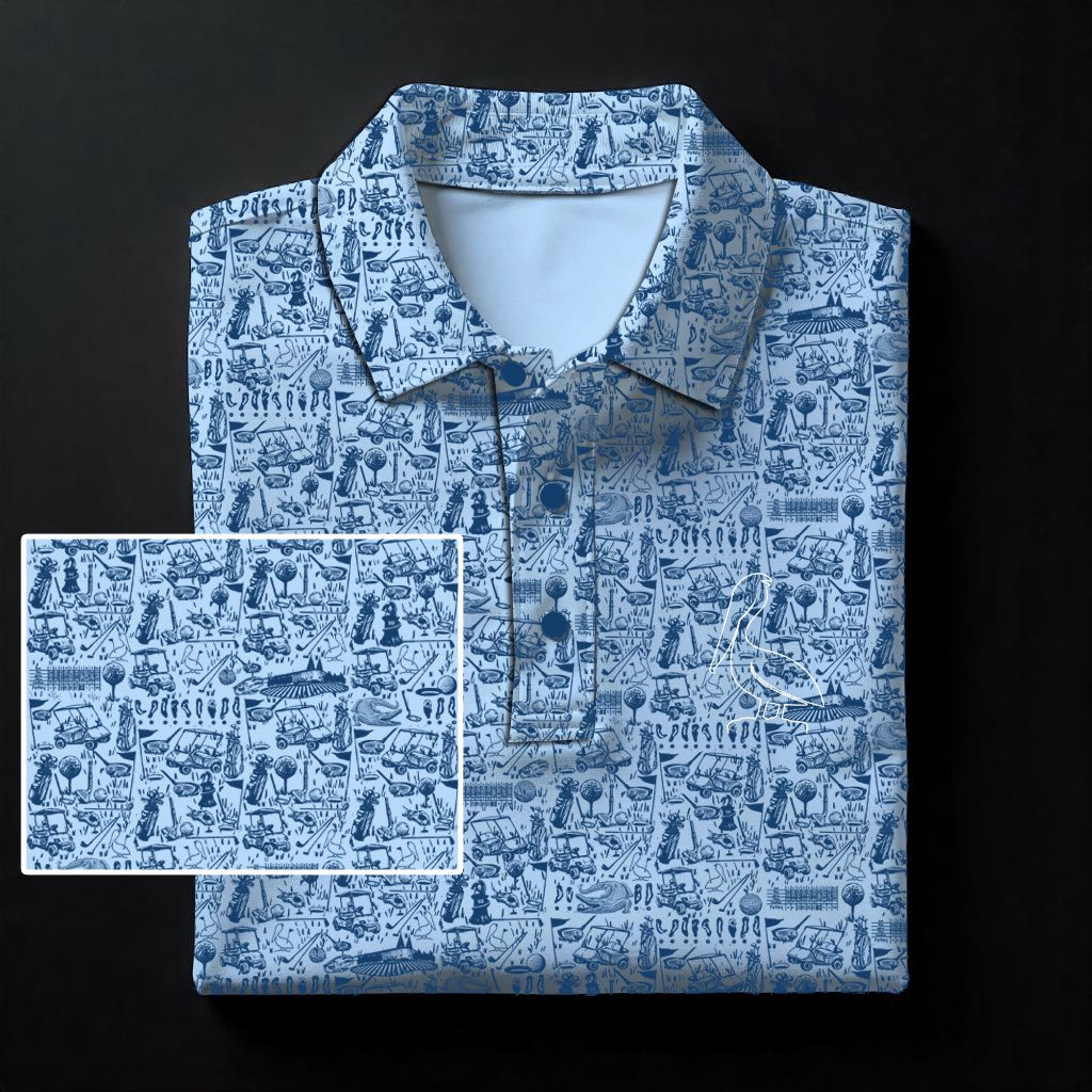 This one was a labor of love. Hand sketched golf elements - arriving in time for the 2025-26 market season