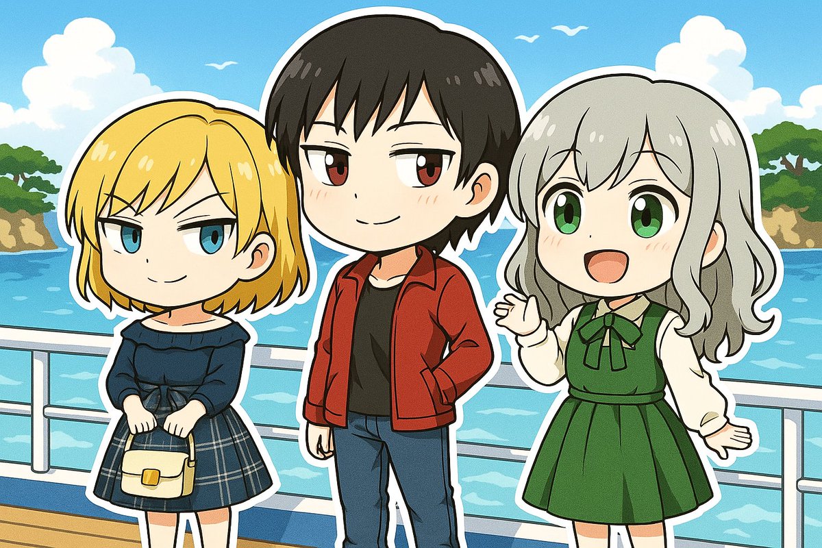 KATTI_ART1976's tweet image. 7月21日は「日本三景の日」なんです🌿
江戸時代の儒学者、林春斎が松島・天橋立・宮島を「三処の奇観」と讃えたお誕生日に由来しているんですって…
遠くて離れていても、それぞれの海と緑の美しさが、どこかつながっているように感じます♡
#三人娘 #日本三景の日