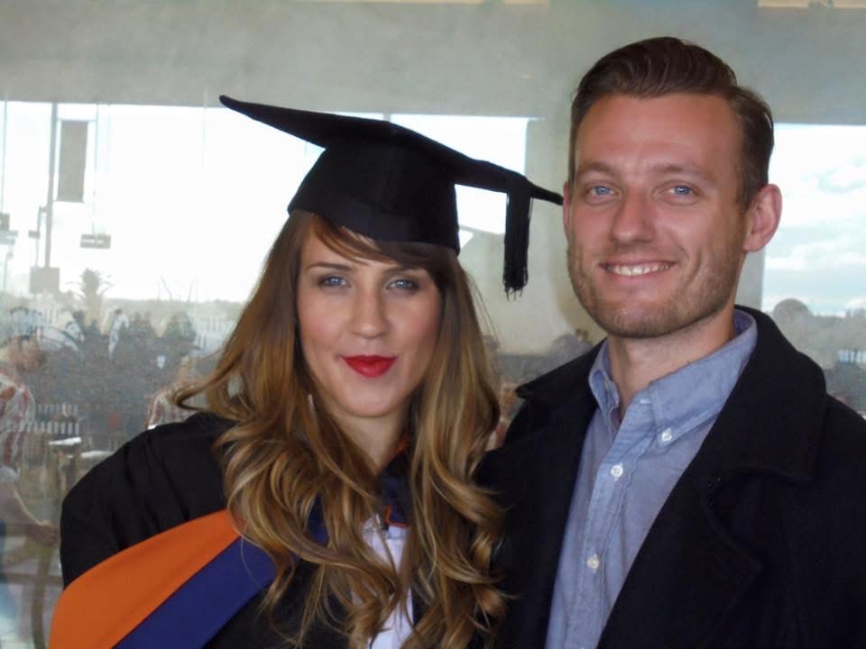 Where does a decade go? 10 years ago today I graduated my first degree and got to do silly hat day, one of my favourite photos of me and Phil.