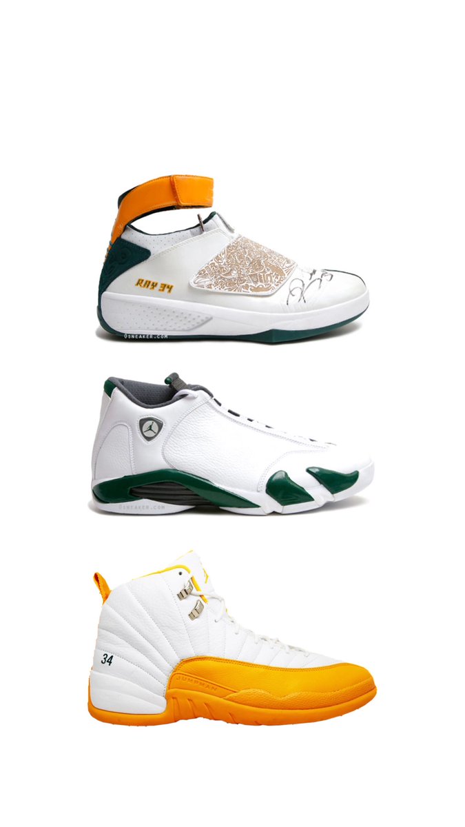 Iconic_sonics's tweet image. Ray Allen had a mean Jordan shoe game during his Sonics years. 😠💪
Happy birthday to Ray! 👊
@Jumpman23