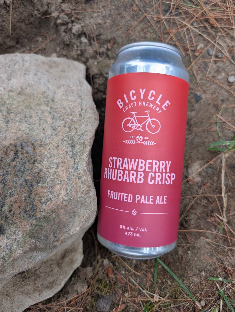 Steve Larouche π» (@beer_gurouche) on Twitter photo Had a nice little summer number with <a href="/BicycleBrewery/">BicycleCraftBrewery</a> Strawberry Rhubarb Crisp Fruited pale ale while camping this weekend. Balances tart and sweet. Mildly sour from the rhubarb, highly crushable with a 5%abv. Summer in a can #craftbeer Had a nice little summer number with <a href="/BicycleBrewery/">BicycleCraftBrewery</a> Strawberry Rhubarb Crisp Fruited pale ale while camping this weekend. Balances tart and sweet. Mildly sour from the rhubarb, highly crushable with a 5%abv. Summer in a can #craftbeer