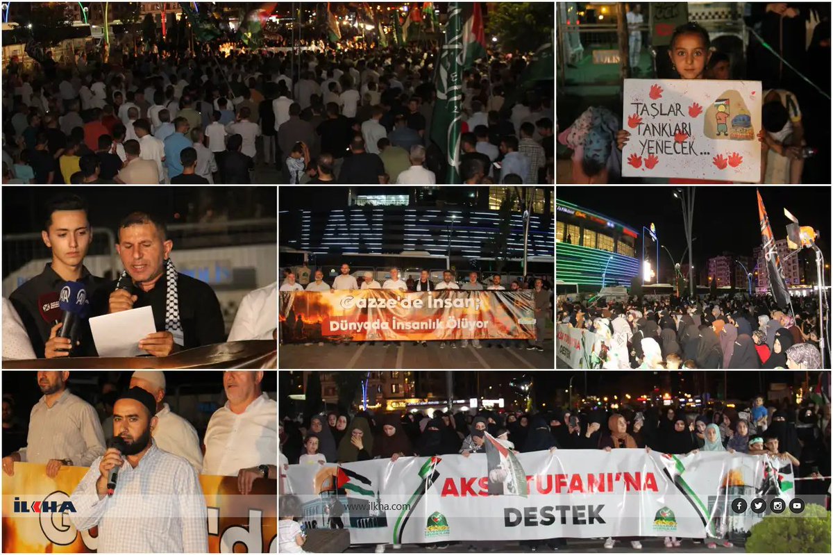 Ebu Ubeyde’nin çağrısına lebbeyk diyerek Peygamber Sevdalıları Vakfı’nın düzenlediği etkinlikte bir araya gelen Diyarbakır halkı bir kez daha haykırdı:

“Gazze’deki zulme sessiz kalmak insanlığa ihanettir! “

#Gazzeyiunutma
#GazzeAçlıktanÖlüyor