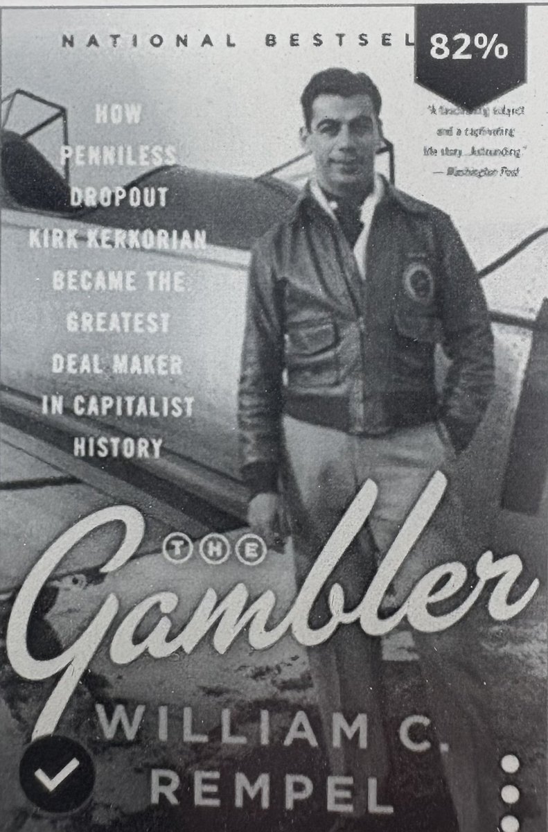 darinrgarman's tweet photo. The Gambler is a great book of a man living a life of adventure. Kerkorian came from ZERO and not only became a billionaire but impacted millions.  If you are dialed in to the American Dream read this book.