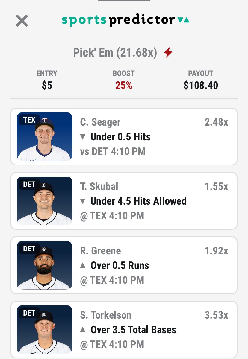 poor_mans_bet's tweet image. Sunday night baseball LOTTO via a 25% sports predictor boost⚡️
⚠️GIVEAWAY to someone who likes if it hits
.5u