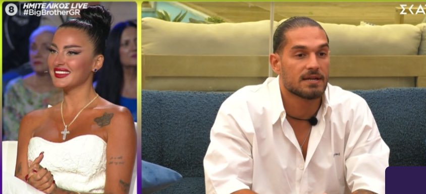 Νανσυ τι θέλεις να απαντήσεις στον Γιώργο;
-Δεν ξέρω θέλω να μείνω λίγο μόνη να σκεφτώ.  #BigBrotherGR