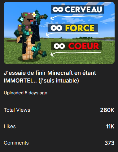 CraftifyProd's tweet image. Uploading Minecraft mods is paying off for @ninjaxxu! 🚀 Our mods are easy to record, high quality, and affordable.

Need a custom mod? Contact us now and we’ll make it happen! 🎮

#minecraft #Minecraftmod #forgemod