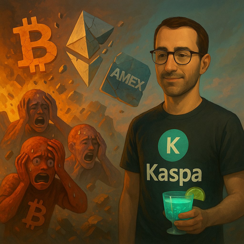 3DRudy's tweet image. Today I realized $kas won't just replace Bitcoin.
It'll replace:
– ETH, SOL and 50,000 useless cryptos
– Visa, Mastercard and Amex
– DeFi and TradFi
– Legacy banking