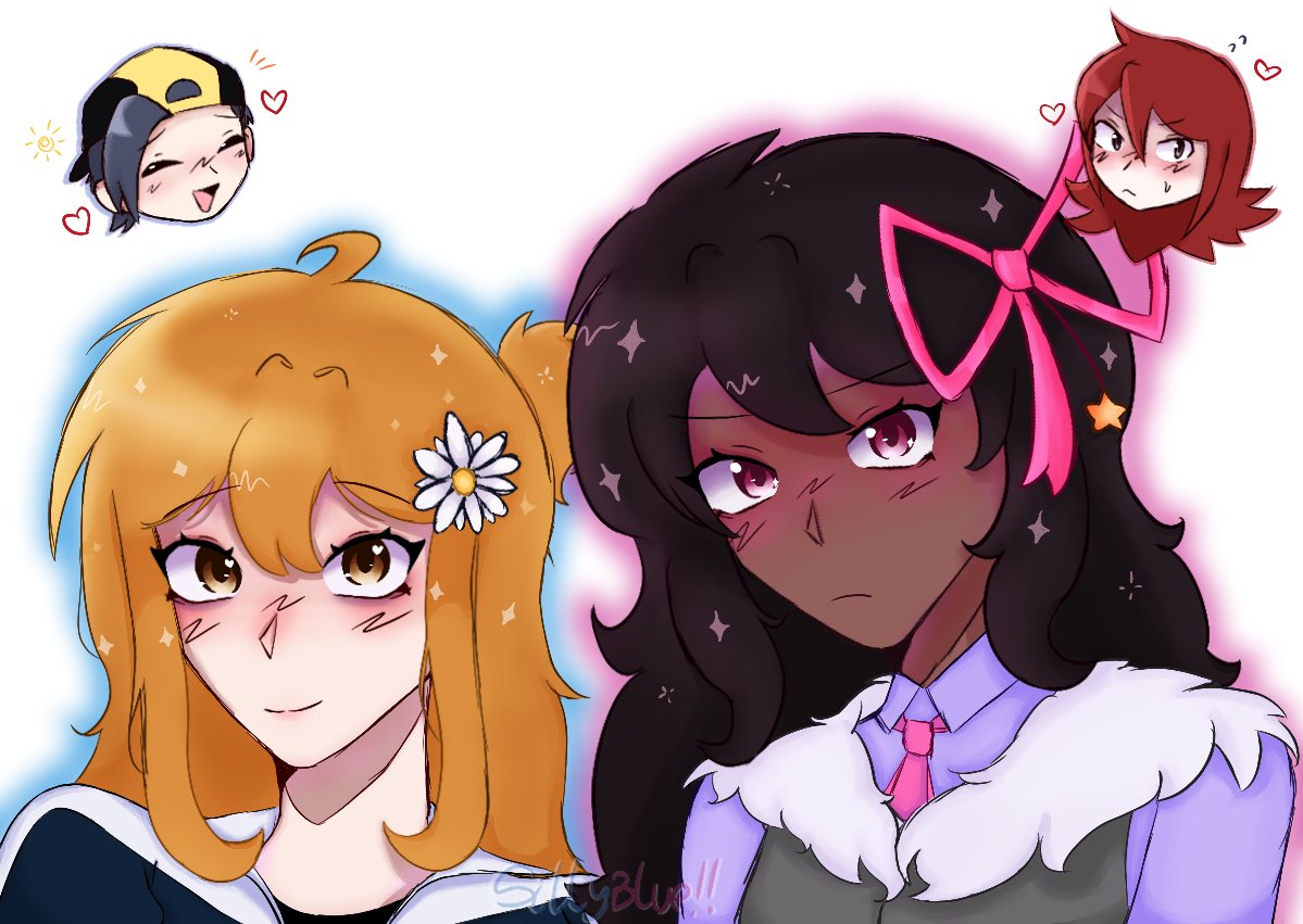 SSillyBluee's tweet photo. Gameverse Celeste and Pink! (oc from: @Nesskinomoto SORRY FOR THE PING!) #pokemonoc #ocart https://t.co/k9bRGm0Qo2