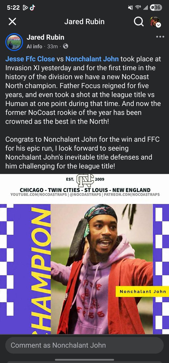 Woke up this morning a champion 🏆🔥 <a href="/NoCoastRaps/">No Coast Raps</a>