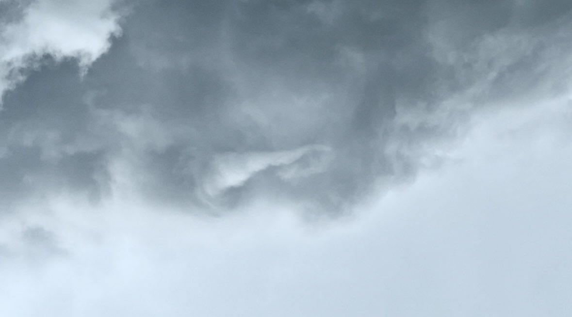 WxFanaticCC's tweet image. Funnel right above on the severe warned storm south of Nenzel, NE