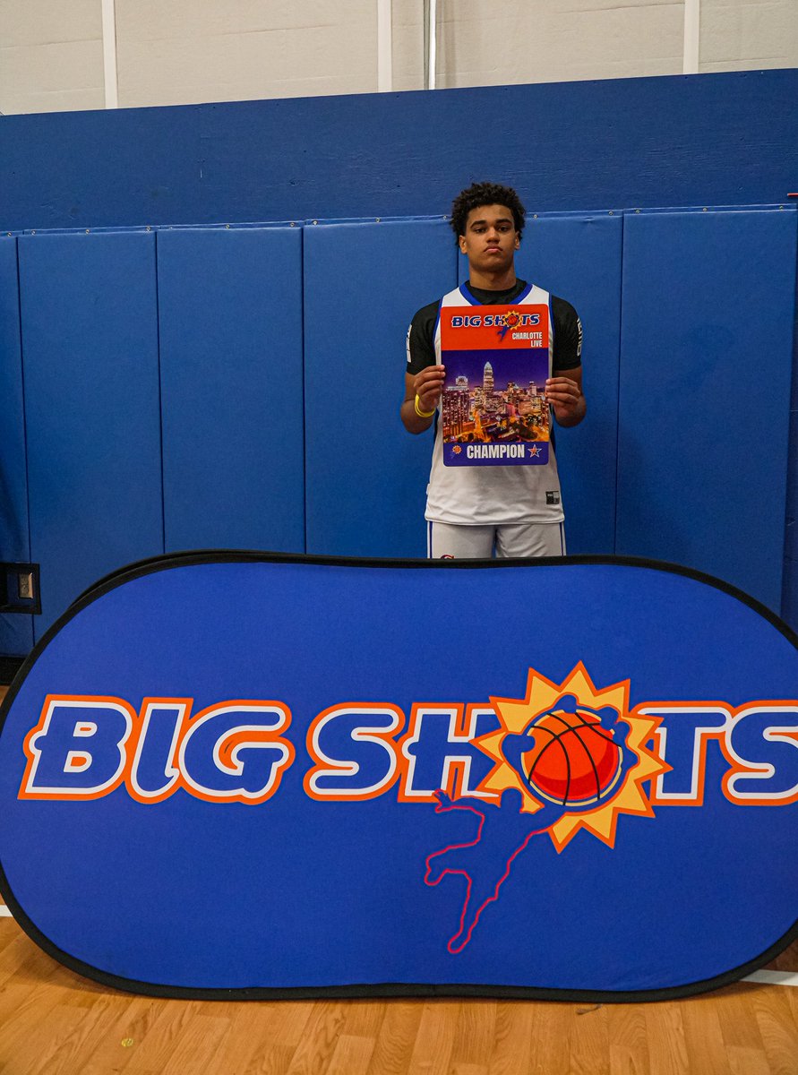 #BIGSHOTS #CHARLOTTELIVE

🏆16U SLAM CHAMPIONSHIP🏆

CC Elite 59
MVP Max Muteb 15
Q Posey 12

CLT Rising Stars 45
Aiden Washington 7
Nigel Wallace 5