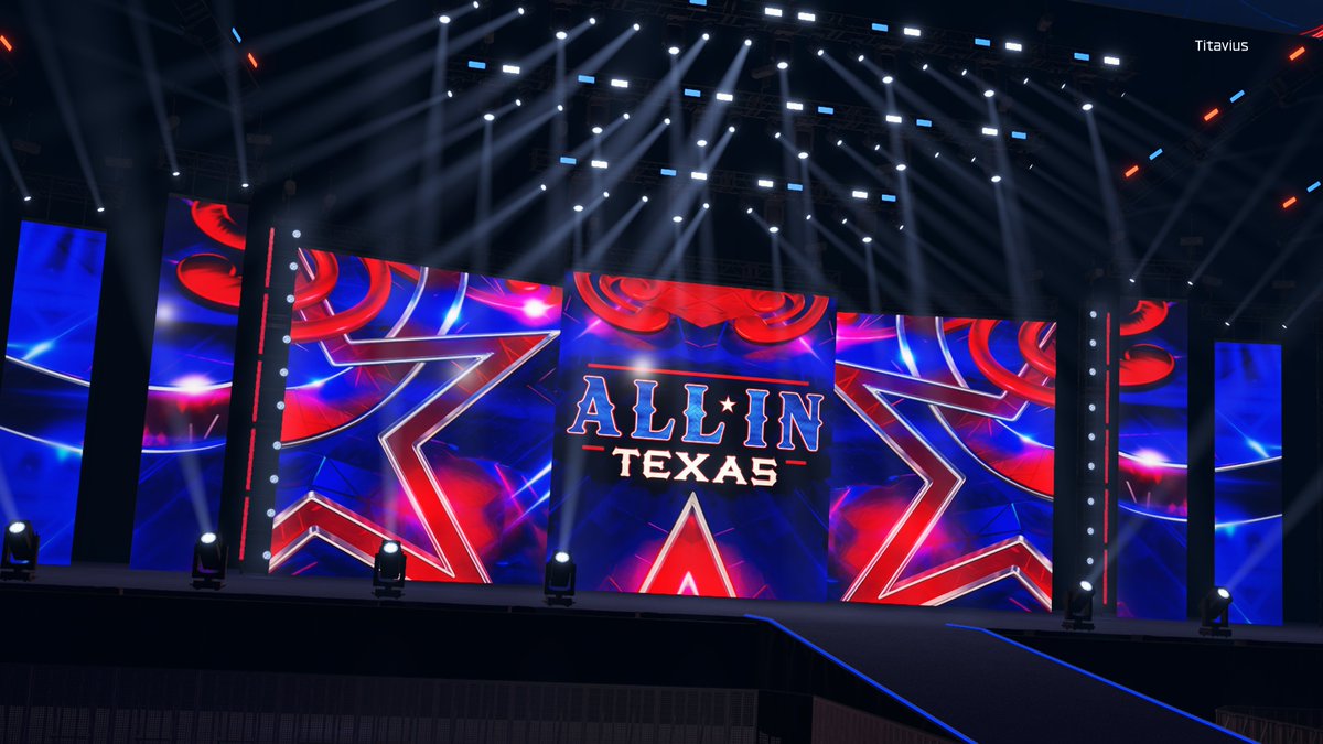 titavius's tweet image. 🤠#AEW #AEWAllInTexas #WWE2K25