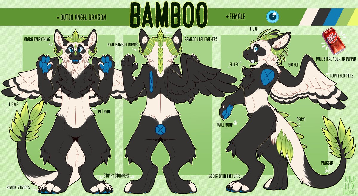 bamboosaber's tweet image. Hi! I&apos;m Sammy or Bamboo. 🐼🖤🤍
I own SpiritPanda Costumes and these are some of my characters. 
This is a personal account!
There will be lots of Zelink art, kemono style furry art and BTS retweets here. Haha  
If you like that stuff, then welcome!