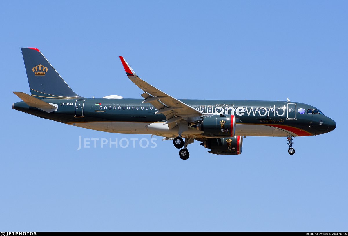 JetPhotos's tweet image. A new A320neo for Royal Jordanian wearing special OneWorld titles in Athens. jetphotos.com/photo/11763158 © Alex Maras