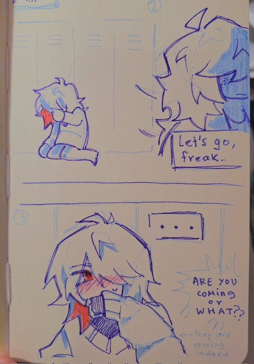 glitchananas's tweet image. i know she grabbed them by their clothes or something but its a kabedon now so enjoy :3c
#krusie