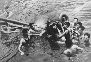 timecaptales's tweet image. John McCain being captured by Vietnamese civilians, Hanoi, 1967.