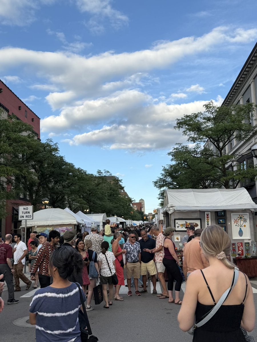 RepDebDingell's tweet image. So much talent on display at the Ann Arbor Art Fair, a long and historic community celebration.