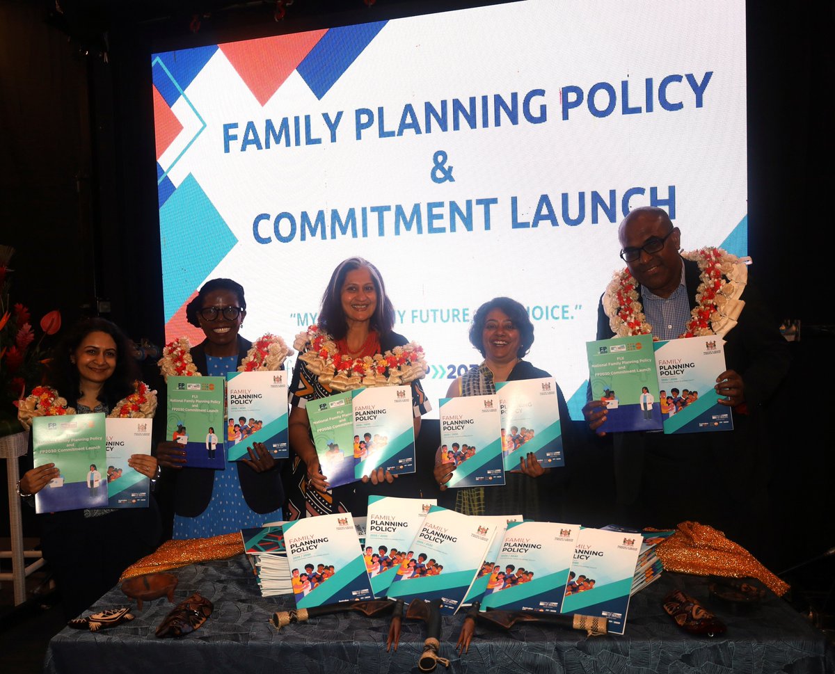 UNFPAPacific's tweet image. Today, @FijiGovernment, through @MOHFiji, with support from @UNFPAPacific, launched its first-ever National Family Planning Policy & FP2030 Commitment - advancing rights, equity & access for all.
Cc: @dfat @FP2030Global @UNinFiji
#FP2030 #FamilyPlanning #UNFPAPacific