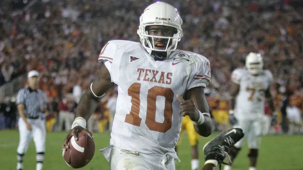 ShermStu_2's tweet image. As good as he was.. people always forget that Vince Young never won an SEC Championship at Texas 🤔🥱