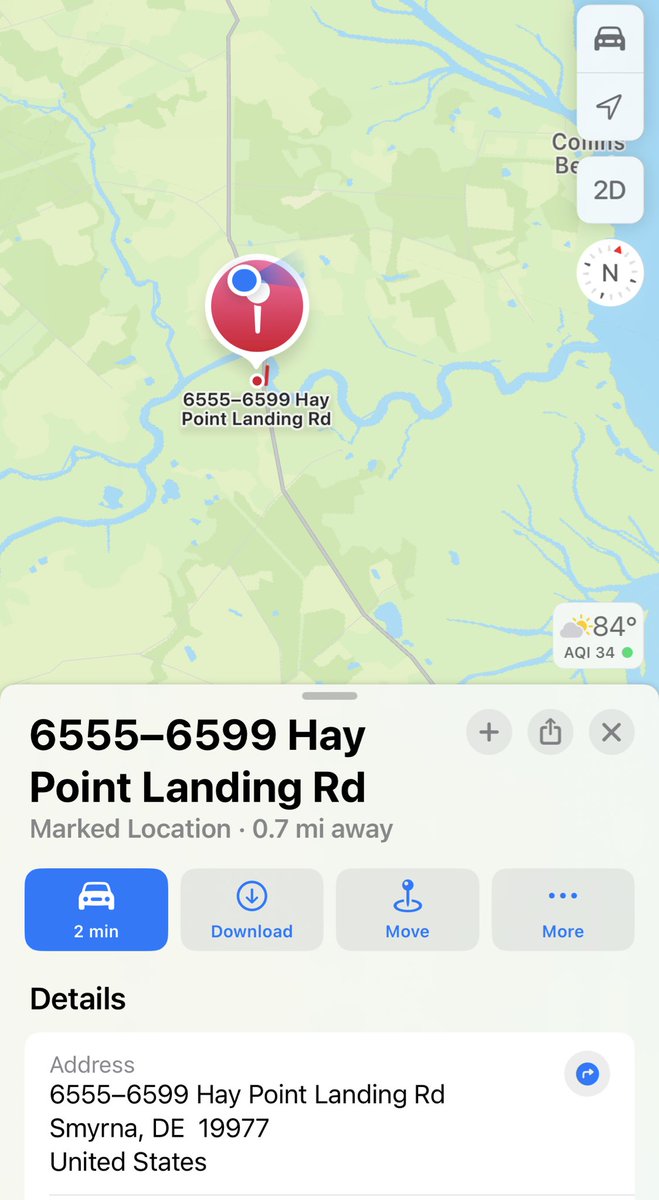 .<a href="/NWS_MountHolly/">NWS Mount Holly</a> .<a href="/DelawareDOT/">DelDOT</a> Flooding on Hat Point Landing Road (DE Route 9) just south of the Smyrna River in Smyrna, Kent County, DE at 6:14 pm EDT. Estimated 6-10” of water covering the roadway across both lanes. #dewx
