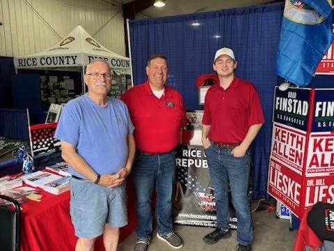 mngop's tweet image. 🎉 Big thanks to our hard-working intern, Nathan! He spent 4 days with the fantastic Rice County Republicans at the Rice County Fair, rolling out new merch for our MN State Fair Booth next month! 💪 #RiceCountyFair #MNStateFair