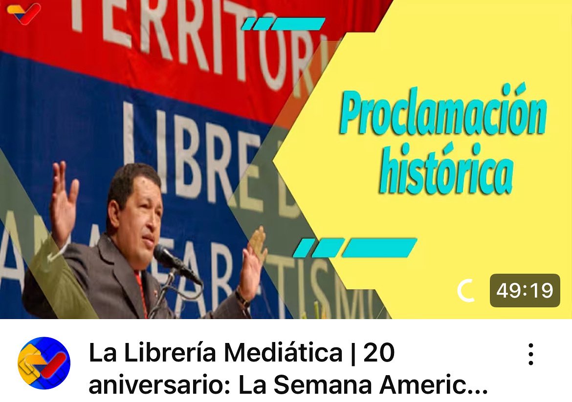 MarialciraMatuT's tweet photo. Programa #1055 20JUL25 VTV#LaLibreriaMediatica #SALC #Unesco en un solo bloque
https://t.co/H1Mu0uoFsf
https://t.co/DjKtrDEFgx https://t.co/GsECJW5Awo