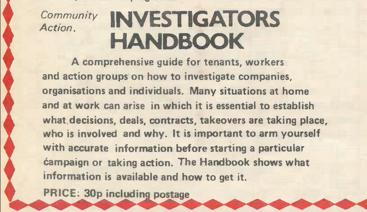 There's a copy in the <a href="/wcmlibrary/">WCML</a> ! “Investigators handbook: a guide for tenants, workers and action groups on how to investigate companies, organisations and individuals”