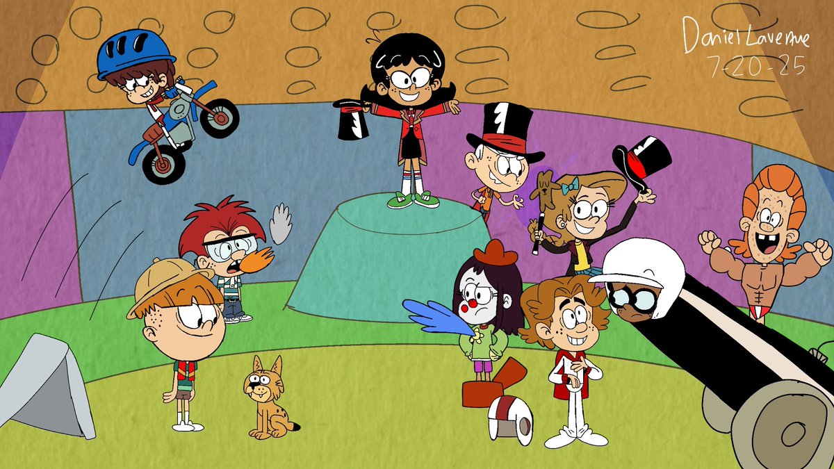 DanielLave25280's tweet photo. The Royal Woods Middle School Circus
#TheLoudHousefanart
#TheLoudHouse
#Nickelodeon
#Nicktoons
#StellaZhau
#LincolnLoud
#Girljordan
#Rustyspokes
#Liamhunnicutt
#Kara
#Henrik
#Lynnloud
#CyldeMcBride
#Nickelodeonfanart
#Nicktoonsfanart
#TLH https://t.co/tfqrTyKaC9